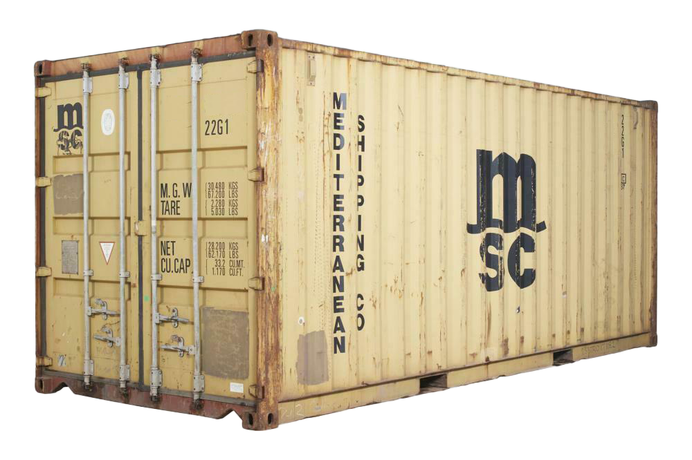 20' USED WIND AND WATER TIGHT CONTAINER